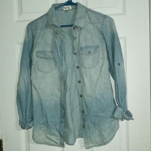 Jean button up shirt
